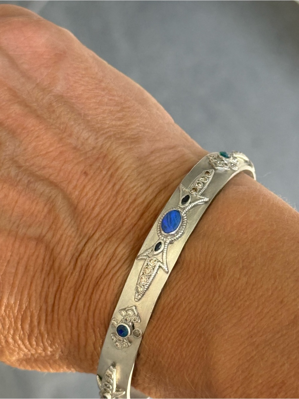 Armenta Silver Bracelet with opal and diamonds - Picture 2 of 8